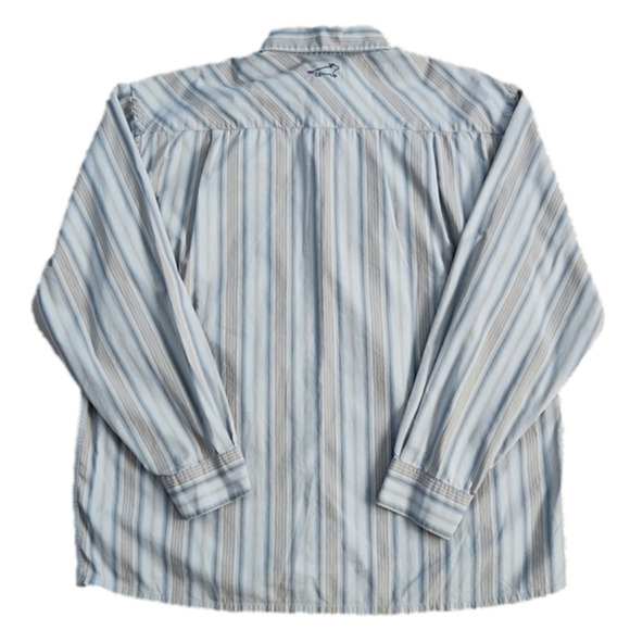 𝅺horny Toad Gray Striped Button-Up Shirt - Picture 2 of 9